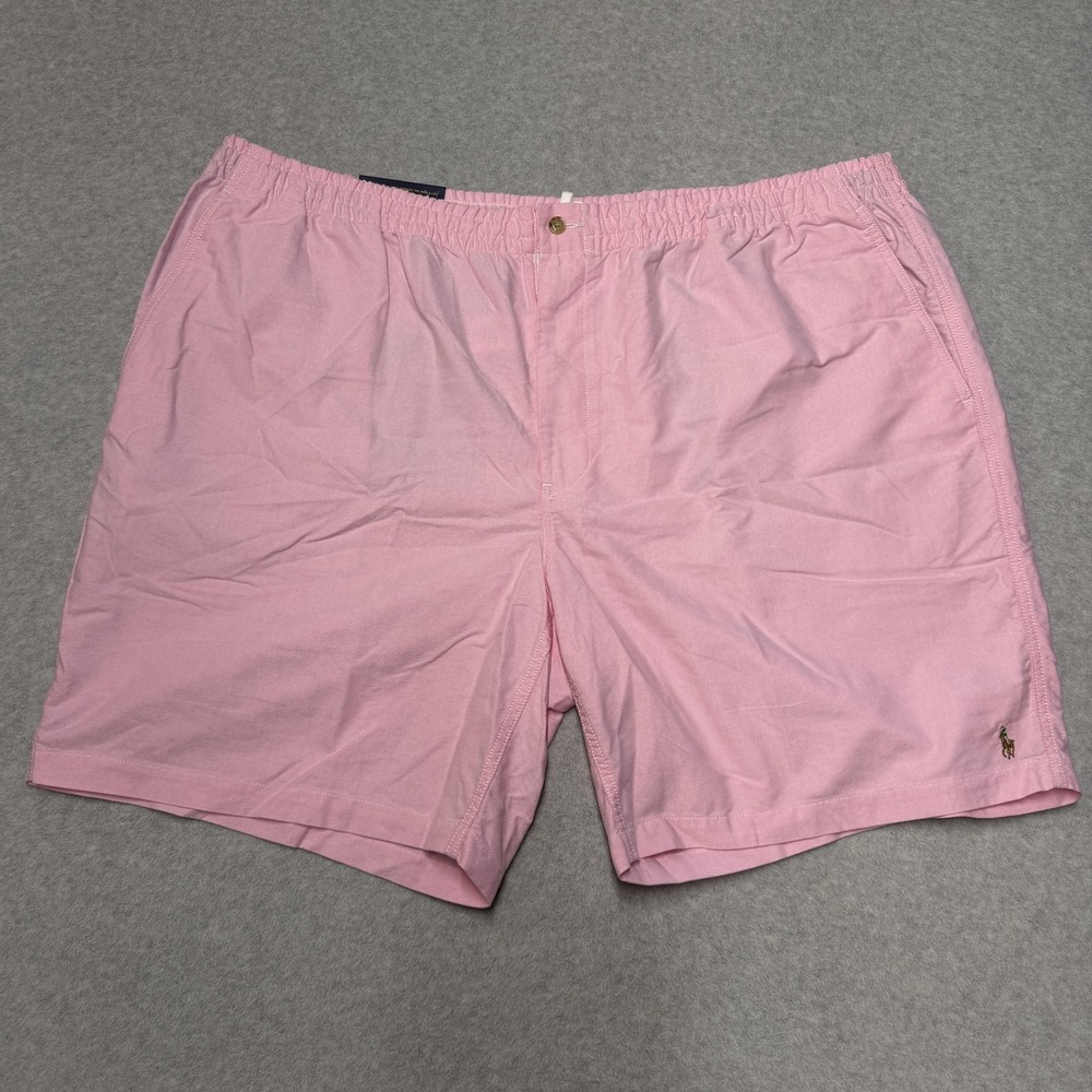 Polo Ralph Lauren Shorts Mens Big 4X Pink Classic Fit Chino 8in Casual Summer